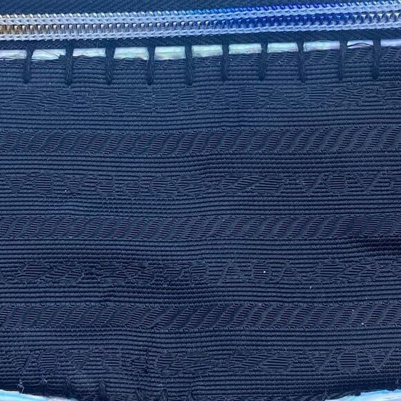 Upcycled Prada Black/Iridescent Fanny Pack/Bum Bag. EUC!